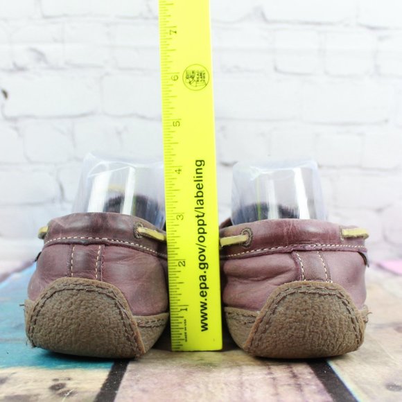 LL Bean Handsewn Purple Leather Flannel Lined Moccasins Slippers 10 M - Picture 8 of 9